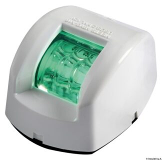 Fanale di via Mouse verde corpo ABS bianco 11.038.02 Osculati