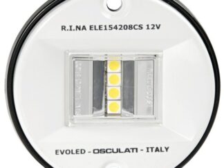 Luce di Via poppa 135° Evoled in ABS bianco (Blister) 11.039.14 Osculati