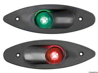 Osculati 11.129.02 Fanale Abs Ad Incasso Verde/Nero