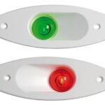 Fanale ABS ad incasso verde/bianco 11.129.12 Osculati