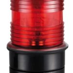 Fanale testa albero rosso/nero 360° 11.134.01 Osculati