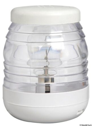 Fanale testa albero bianco/bianco 360° 12 V 11.135.01 Osculati