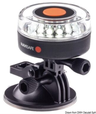 Osculati 11.139.06 Lampada Navisafe 360° Bianca Supporto A Ventosa