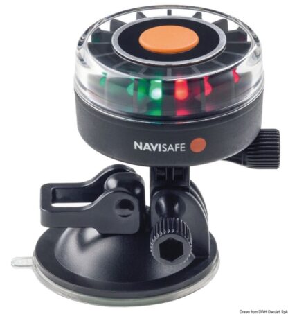 Osculati 11.139.07 Lampada Navisafe 360° Tricolore Supporto A Ventosa