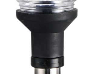 Asta inox telescopica + fanale plastica nera 11.141.00 Osculati
