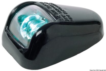 Fanale nero verde 112° Orions 11.395.02 Osculati