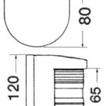 Fanale U78 rosso/bianco 24 V 11.427.11 Osculati