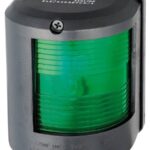 Fanale U78 verde-nero 12 V 11.417.02 Osculati