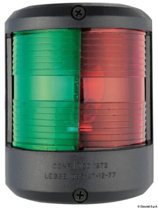Fanale U78 rosso/verde/nero 12 V 11.417.05 Osculati