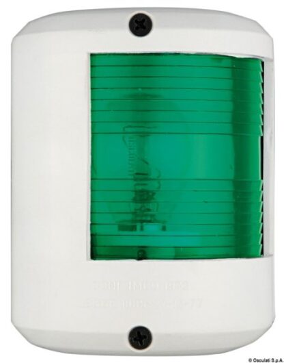Fanale U78 verde/bianco 12 V 11.427.02 Osculati