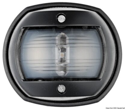 Fanale a led poppa carcassa nera 11.448.04 Osculati