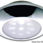 Plafoniera stagna LED cromata 13.179.02 Osculati