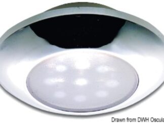 Plafoniera stagna LED cromata 13.179.02 Osculati