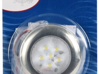 Luce di cortesia rotonda ghiera inox 6 LED blu 13.179.53 Osculati