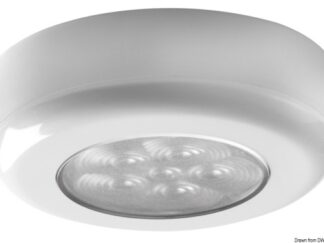Luce di cortesia rot. ghiera bianca 6 LED bianchi 13.179.56 Osculati
