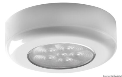 Luce di cortesia rot. ghiera bianca 6 LED bianchi 13.179.56 Osculati