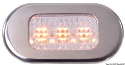 Luce cortesia inox 3 LED gialli 13.181.01 Osculati