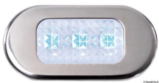 Luce cortesia inox 3 LED blu 13.181.03 Osculati