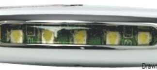 Luce cortesia cromata 5 LED blu 13.187.02 Osculati