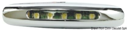 Luce cortesia cromata 5 LED blu 13.187.02 Osculati