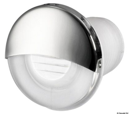 Luce di cortesia LED da incasso tonda bianca 13.188.11 Osculati