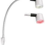 Osculati 13.239.25 Luce Testa Letto 6 Led Titanio faretti snodati