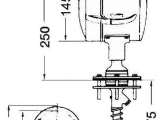 Faro comando interno 24 V 13.242.24 Osculati