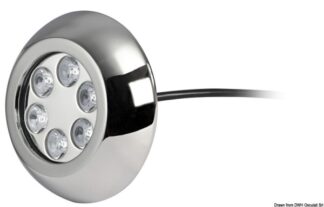 Faro subacqueo 6 LED bianchi con viti 13.294.01 Osculati