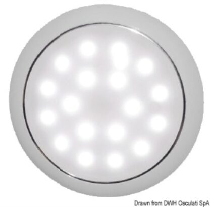 Plafoniera LED senza incasso Day/Night cromata 13.408.12 Osculati