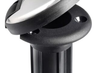 Basetta nera incasso cappuccio inox 3 contatti 11.000.24 Osculati