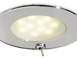 Plafoniera Adria LED inox con interruttore 13.447.02 Osculati