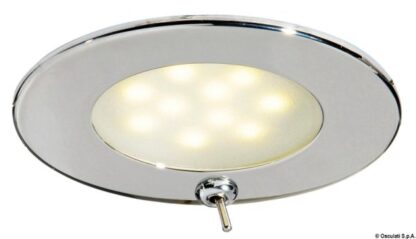 Plafoniera Adria LED inox con interruttore 13.447.02 Osculati