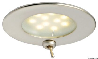 Plafoniera Adria LED satinata con interruttore 13.447.05 Osculati