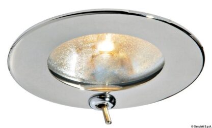 Plafoniera Atria inox 10 W con interruttore 13.447.91 Osculati