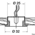 Luce cortesia Circinus 12/24 V blu 13.478.03 0