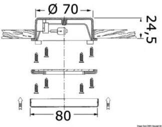 Faretto Hydra inox lucido 10 W 13.481.01 0