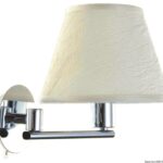 Osculati 13.483.08 Applique Snodata Maia Ottone Cromato faretti da lettura e carteggio metallo