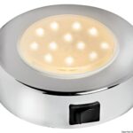 Osculati 13.831.20 Plafoniera Sun 10 Led Cromato faretti e plafoniere in plastica