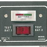 Pannellino tester per 2 batterie 14.100.02 Osculati