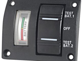Pannellino tester per 2 batterie IP56 14.100.04 Osculati