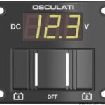 Pannellino tester digitale per 2 batterie IP56 14.100.05 Osculati