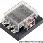 Box per 6 fusibili lamellari 14.100.70 Osculati