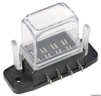 Scatola portafusib. lamellari alta imper. 4 posti 14.100.81 Osculati