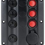 Osculati 14.104.04 Pannello Elettrico Wave 3+1 Presa Accendino pannelli e quadri elettrici