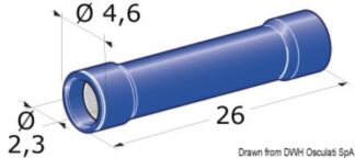 Spinotto giunzione femmina 1-2,5 mm² 14.186.81 Osculati