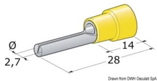 Spinotto giunzione maschio 2,5-6 mm² 14.186.92 Osculati