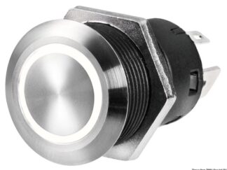 Interruttore FLAT inox (ON)-OFF 24 V blu 14.215.15 Osculati