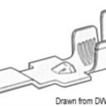 Faston maschio per cavi 8/10 mm² 14.231.40 Osculati