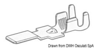 Faston maschio per cavi 4/6 mm² 14.231.20 Osculati