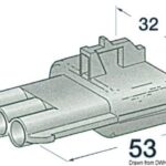 Connettore stagno maschio 3 poli 14.235.60 Osculati